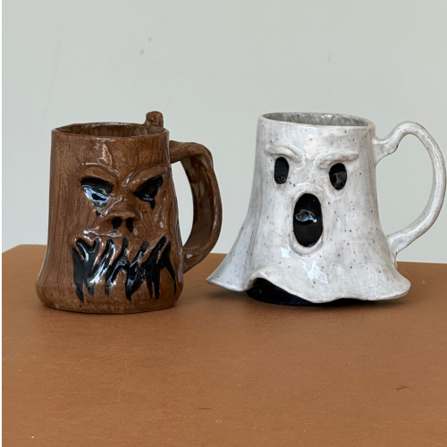 Ghost or Tree Face Mug Workshop
